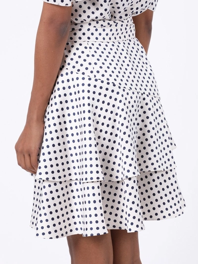 Shop Alexa Chung Ruffled Polka-dot Skirt