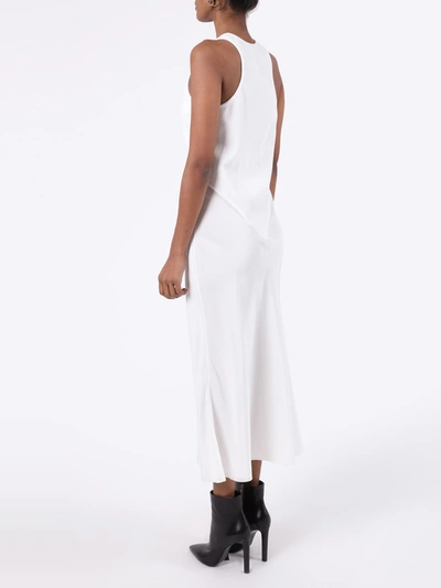 Shop Haider Ackermann White Silk Mid-length Dress
