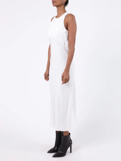Shop Haider Ackermann White Silk Mid-length Dress