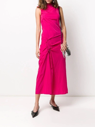 Off-white Short Dna Spiral Split Dress