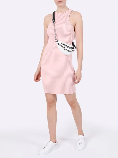 Shop Alexander Wang T Pink Ribbed Tank Dress