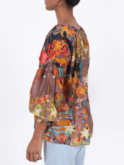 Shop Chufy Multicolored Abstract Print Blouse