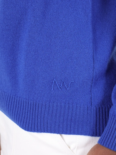 Shop Alexandra Golovanoff Virgile Cashmere Crew Neck Sweater In Blue