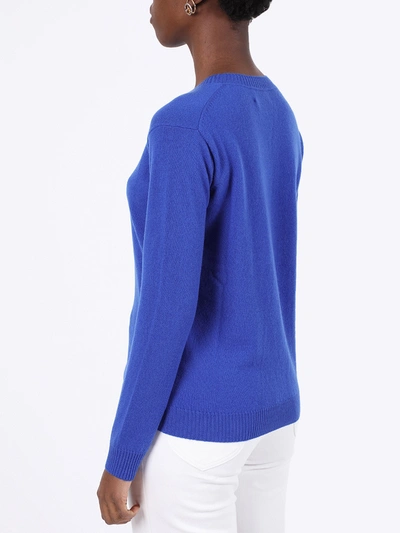 Shop Alexandra Golovanoff Virgile Cashmere Crew Neck Sweater In Blue