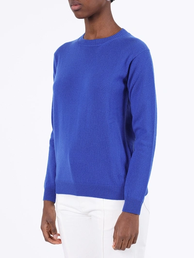 Shop Alexandra Golovanoff Virgile Cashmere Crew Neck Sweater In Blue
