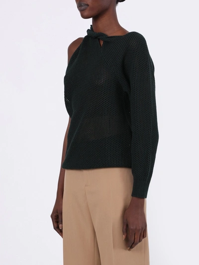 Shop Givenchy Perforated One-shoulder Top
