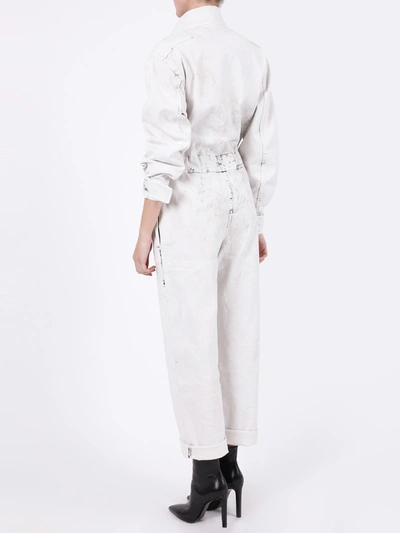 Shop Stella Mccartney Bleached Denim Jumpsuit