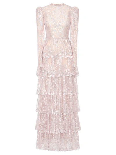 Shop The Vampire's Wife Tiered Floral Lace Gown