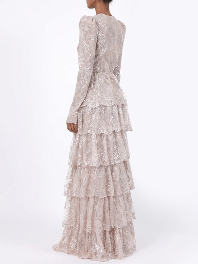 Shop The Vampire's Wife Tiered Floral Lace Gown