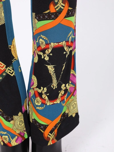 Shop Versace Multicolored Flared Pants