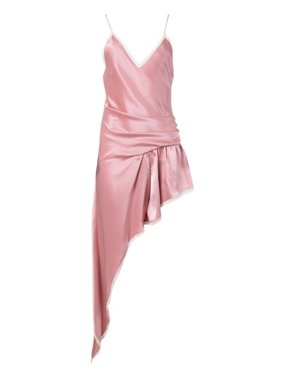 Shop Alexander Wang Asymmetric Cami Slip Dress Blush