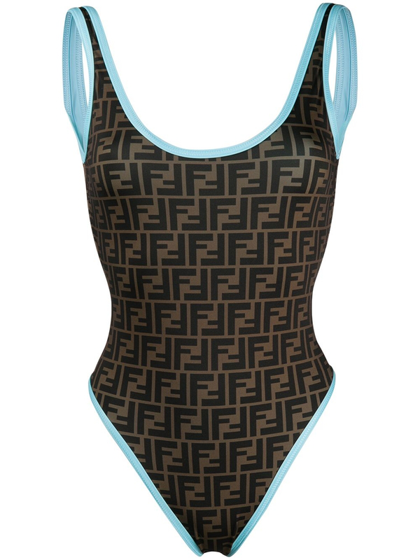 絶対一番安い Fendi フェンディ One Piece Swimsuit ブラウンライクラ 水着 新品本物 Kishakatoliketiranedurres Com
