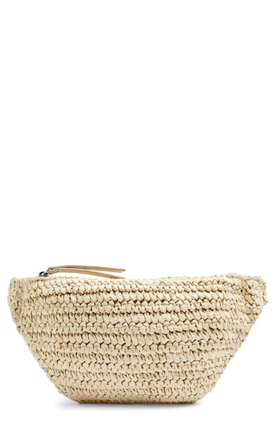 Topshop Lao Straw Belt Bag In Nude | ModeSens