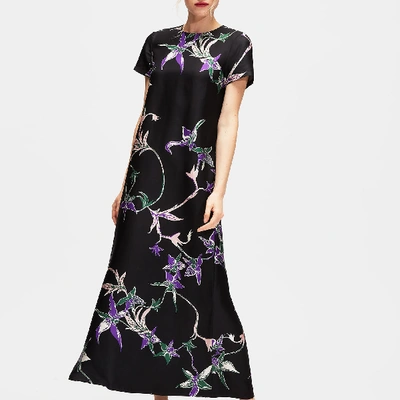 Shop La Doublej Swing Dress In Orchidee Nero