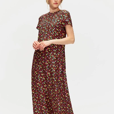 Shop La Doublej Swing Dress In Ping Pong Multicolor