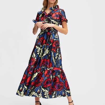 Shop La Doublej Long And Sassy Dress In Big Blooms