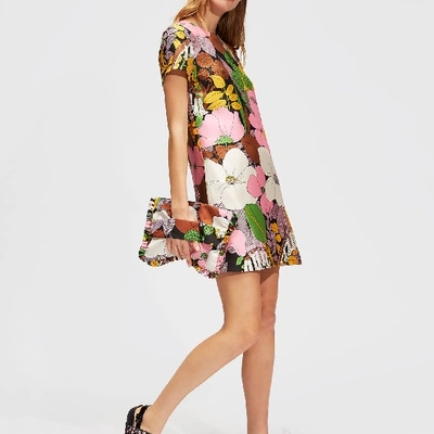 Shop La Doublej Mini Swing Dress In Big Flower