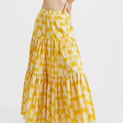 Shop La Doublej Big Skirt In Pineapple