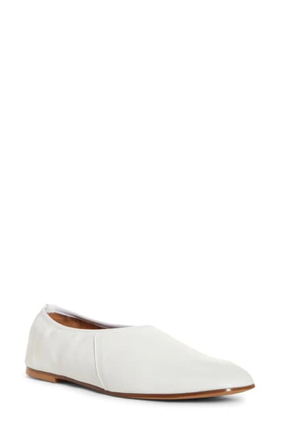Shop Emme Parsons Square Toe Ballet Flat In White