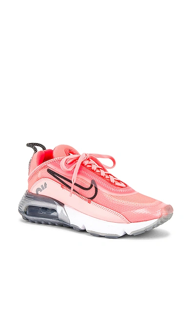 Shop Nike Air Max 2090 Sneaker In Lava Glow, Black & Flash Crimson