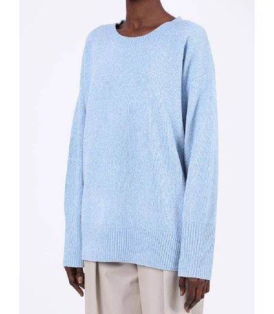Shop Sies Marjan Light Blue Nasim Crew-neck Sweater