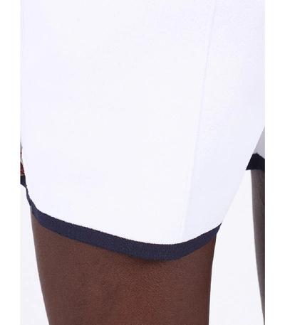 Shop Thom Browne Drawstring Pin-tuck Shorts In White