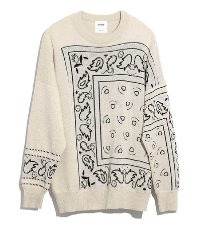 Shop Barrie Bandana Print Sweater In Neutral