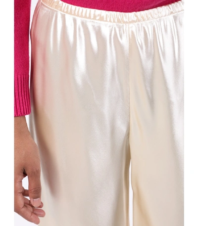 Shop The Row Ivory Satin Gala Pants In White