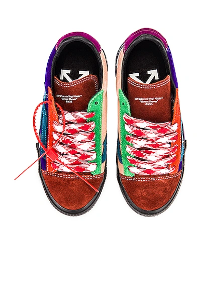 Shop Off-white New Arrow Low Vulcanized Sneaker In Multicolor Blue