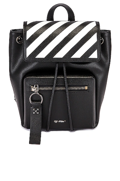 Shop Off-white Diagonal Backpack In Black & White