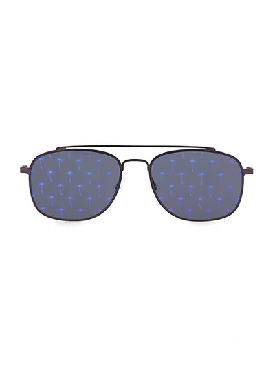 Shop Tomas Maier Women's 53mm Aviator Core Sunglasses In Violet