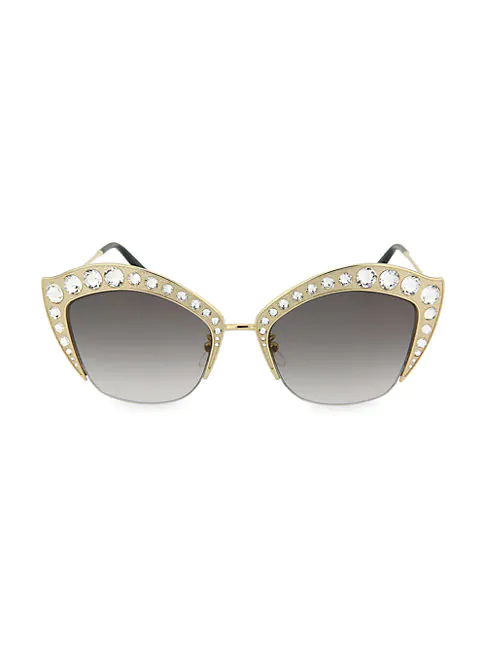 gucci 53mm cat eye sunglasses
