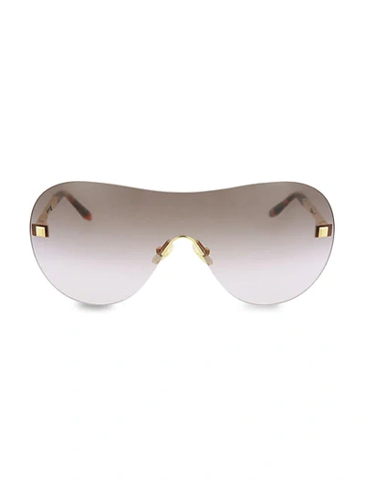 Shop Boucheron Women's 99mm Shield Sunglasses In Shiny Red