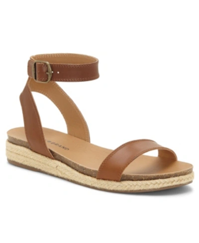 Shop Lucky Brand Women's Garston Footbed Sandals Women's Shoes In Umber