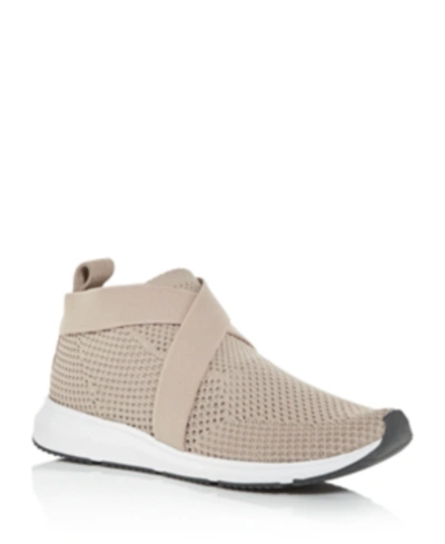Shop Eileen Fisher Zing Stretch Knit Pull On Sneakers Women's Shoes In Blush