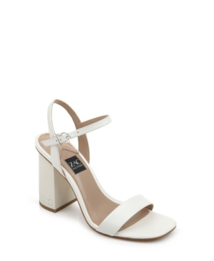block heel sandals cream