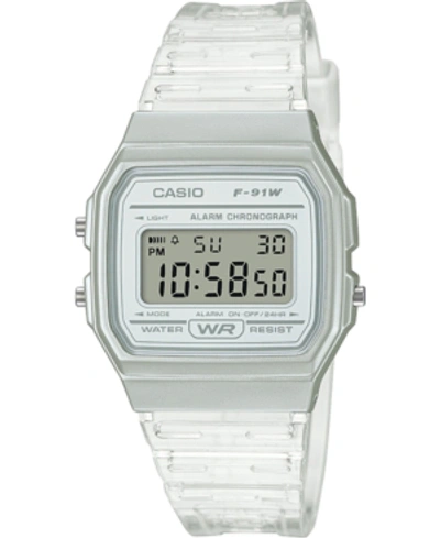 Shop Casio Unisex Digital Clear Jelly Strap Watch 35.2mm