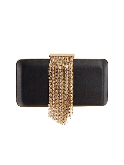 Shop Givenchy Black And Gold-tone Chain Minaudiere Clutch