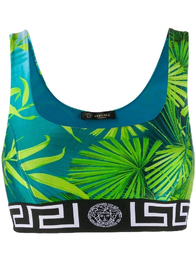 Shop Versace Jungle Print Sports Bra