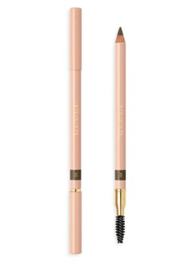 Shop Gucci Crayon Définition Sourcils Powder Eyebrow Pencil In 4 Dark Brown