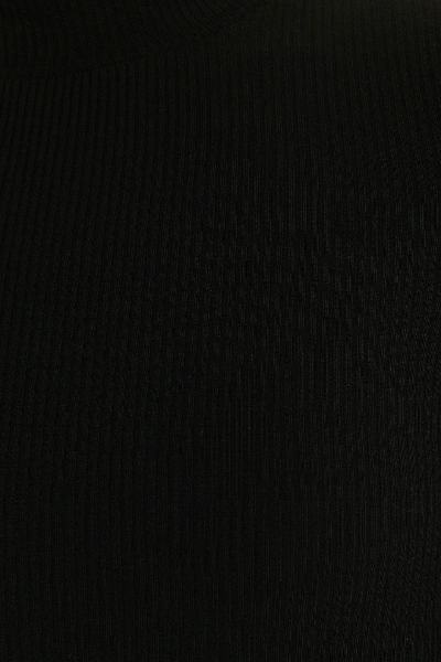 Shop Na-kd Reborn Highneck Ribbed Basic Longsleeve Dress - Black