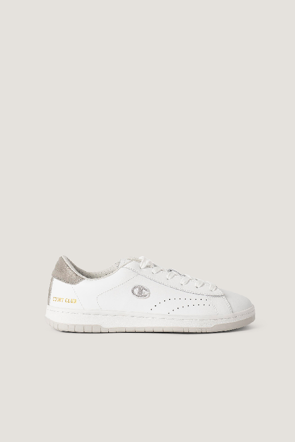 silver champion sneakers