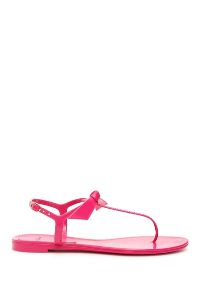 Shop Alexandre Birman Clarita Jelly Tpu Sandals In Aurora (fuchsia)