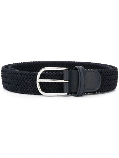 Shop Anderson's Braided Belt In Blue