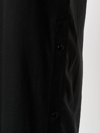 Shop Moncler Contrast Back Panel T-shirt Dress In Black