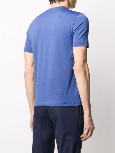 Shop Cruciani Slim Fit T-shirt In Blue