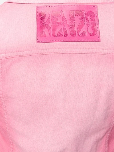 Shop Kenzo Logo Faded-effect Jumpsuit In Pink