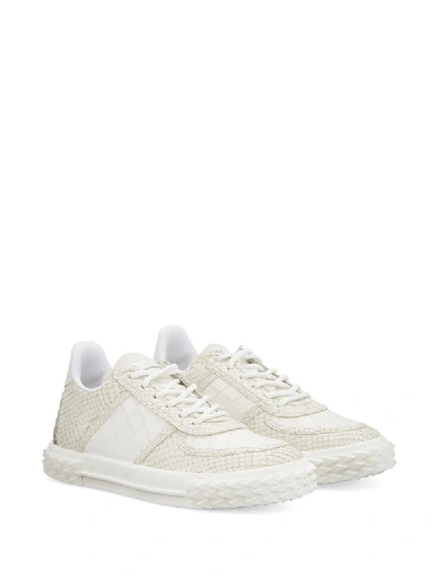 Shop Giuseppe Zanotti Blabber Sneakers In White