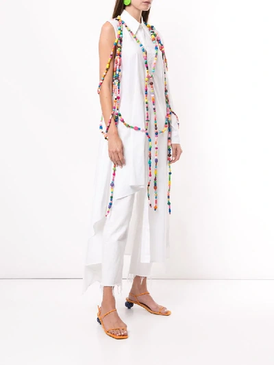Shop Mira Mikati Beaded Body Harness In Multicolour