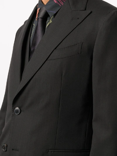 Shop Gabriele Pasini Plain Single Breasted Suit In Black